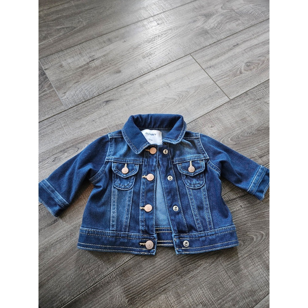 Old navy baby girl jean jacket 3-6‎ mos